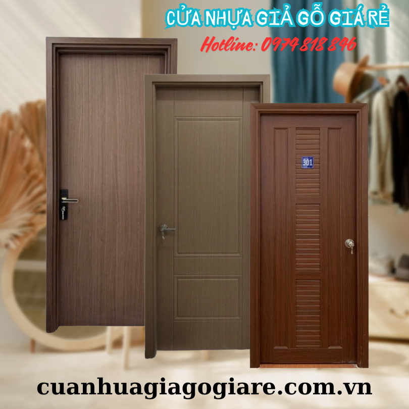 Cửa nhựa giả gỗ tại Tiền Giang