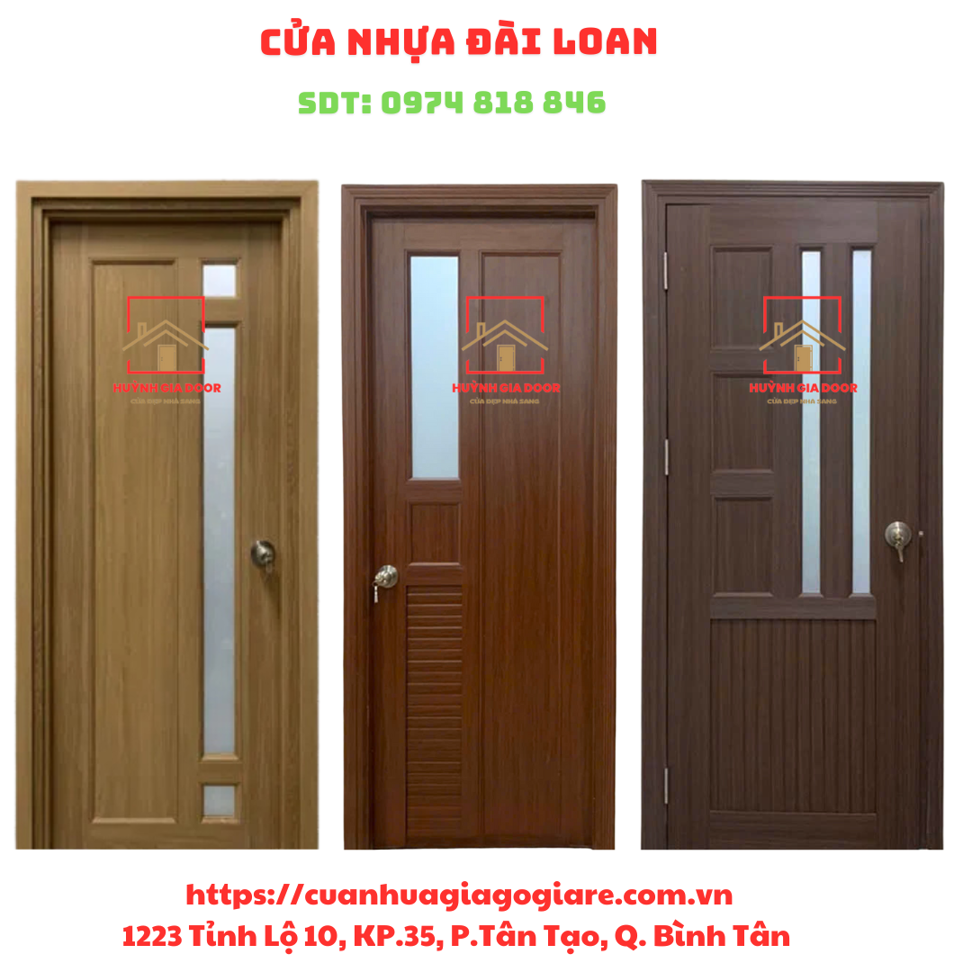 Cấu tạo cửa nhựa Đài Loan